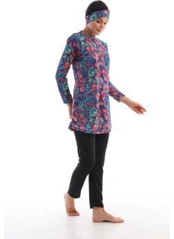 Medipek Fully Covered Lycra Hijab Swimsuit  - Image 2