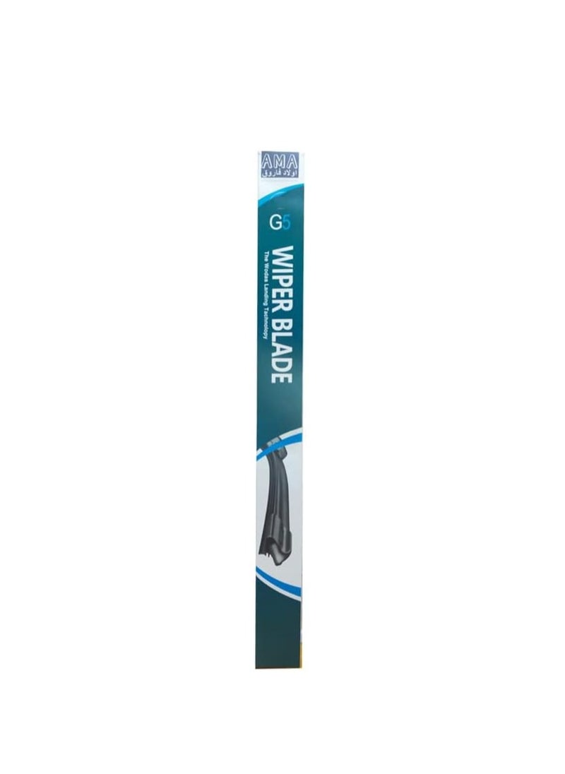 general brand - A set of silicone rubber wiper blades for car windows, size 20, 2 pieces of the same size - Image 1