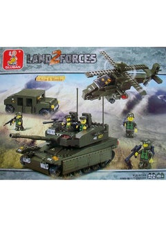 Army Series Land Forces Building Blocks 683 Pcs For Ages 6 Plus Years Old