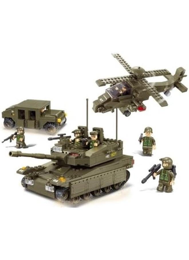 Sluban - Army Series Land Forces Building Blocks 683 Pcs For Ages 6 Plus Years Old - Image 1