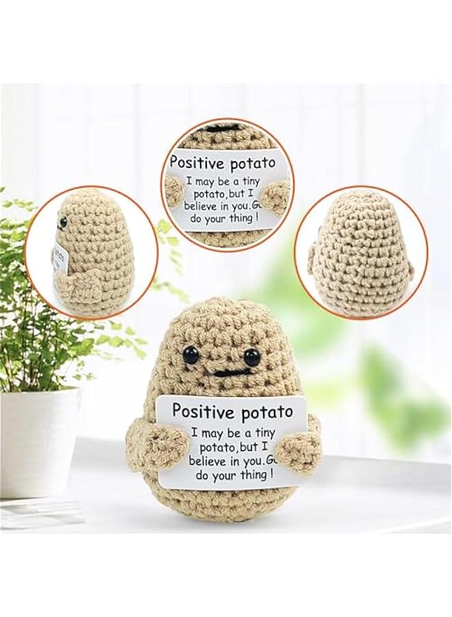 Mini Funny Knitted Potato - Creative Positive Gift for Holiday, Office, Birthday, School Party - Image 3