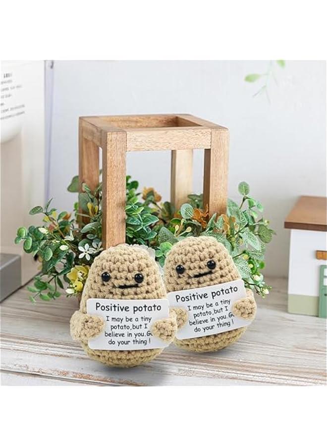 Mini Funny Knitted Potato - Creative Positive Gift for Holiday, Office, Birthday, School Party - Image 5