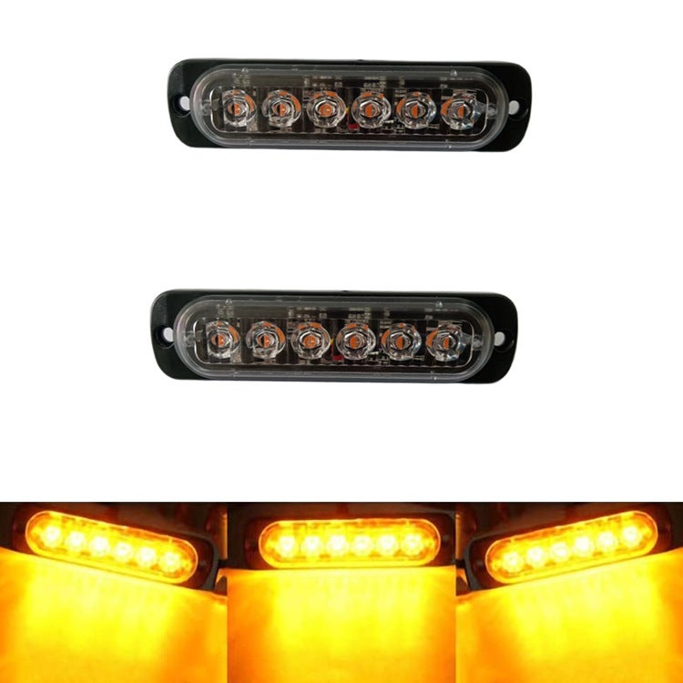 Generic 12-24V Flashing Side Light for Cars and Trucks Yellow 