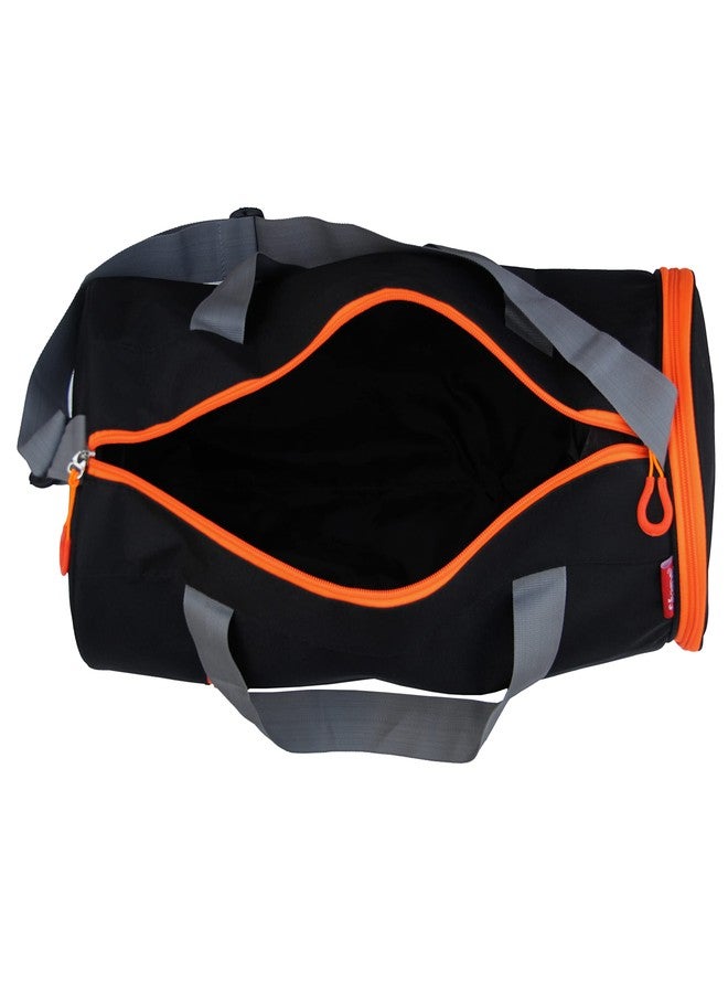 Sfane Polyester Men & Women Trendy Sports Duffle/Gym Bag/Shoulder Bag (Orange) with Shoe Compartment (1 Qty). - Image 5