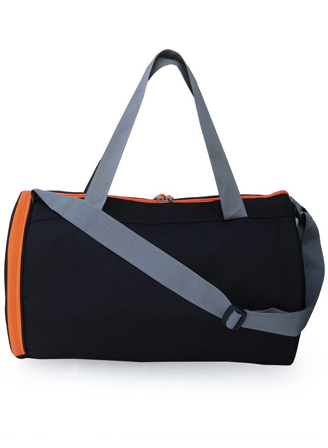 Sfane Polyester Men & Women Trendy Sports Duffle/Gym Bag/Shoulder Bag (Orange) with Shoe Compartment (1 Qty). - Image 4