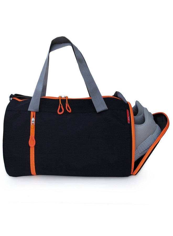 Sfane Polyester Men & Women Trendy Sports Duffle/Gym Bag/Shoulder Bag (Orange) with Shoe Compartment (1 Qty). - Image 2