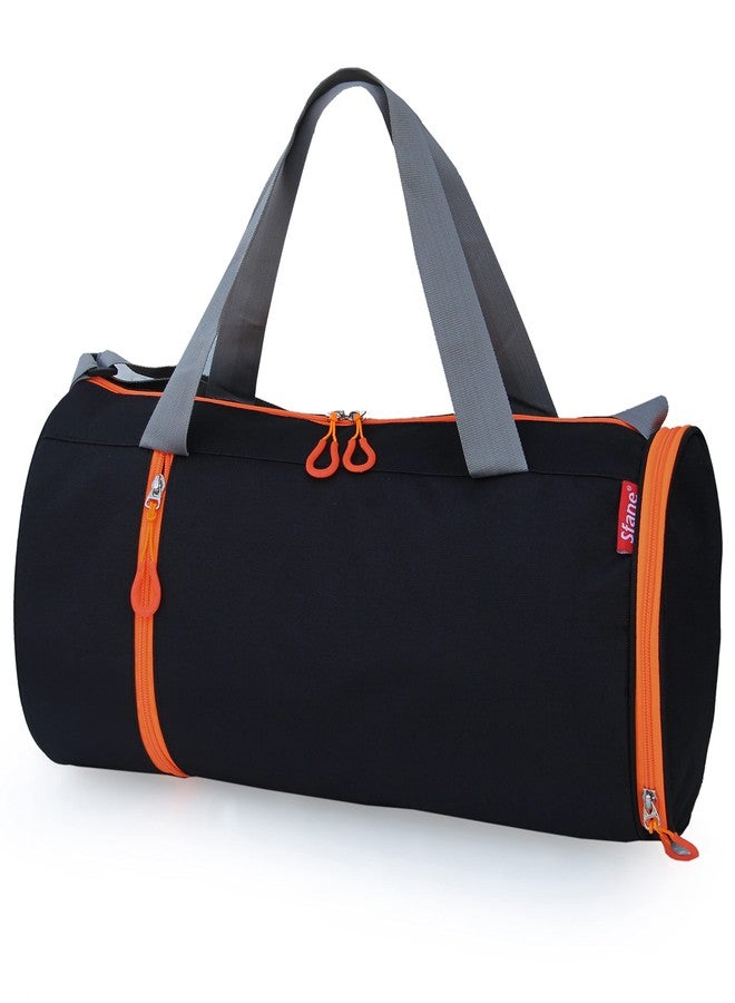 Sfane Polyester Men & Women Trendy Sports Duffle/Gym Bag/Shoulder Bag (Orange) with Shoe Compartment (1 Qty). - Image 3