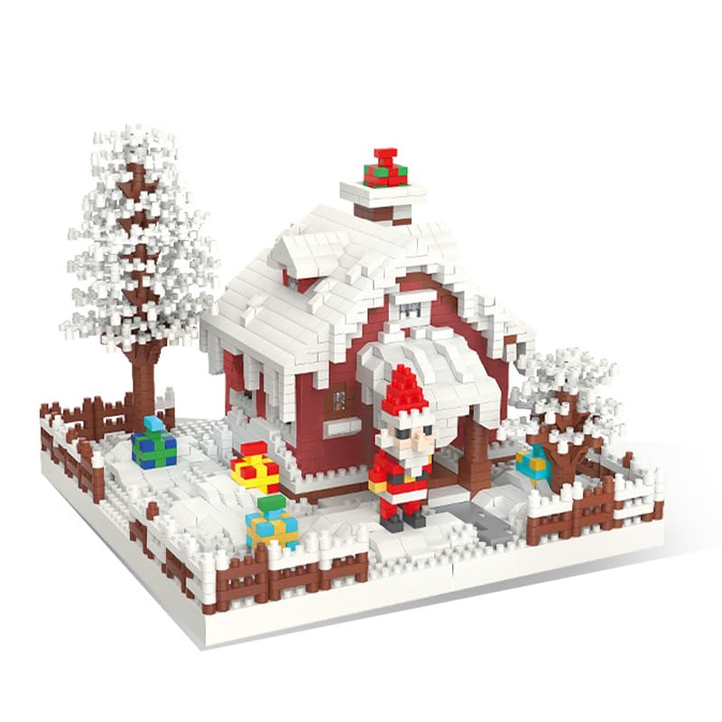 Aningde 2301Pcs Christmas Architecture Micro Building Bricks Model Kit for Adults Detailed Architectural Display Model Ages 14 - Image 1