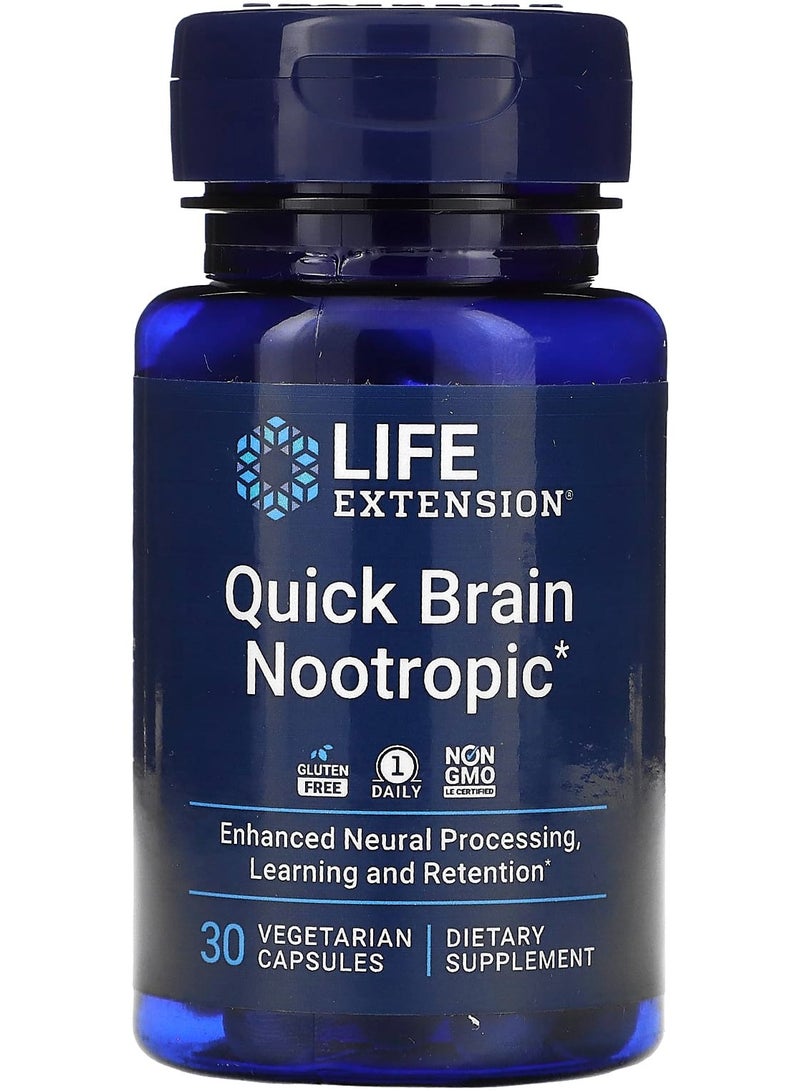 نوتروبيك الدماغ السريع، 30 كبسولة نباتية