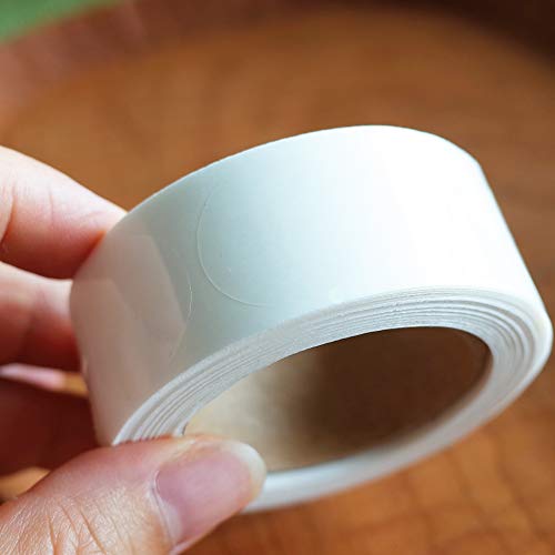 FOIBURELY 500 3/4 Inch Ultra Clear Adhesive Stickers Round Circle Dots Envelope Seals for Mailing Packaging - Image 3