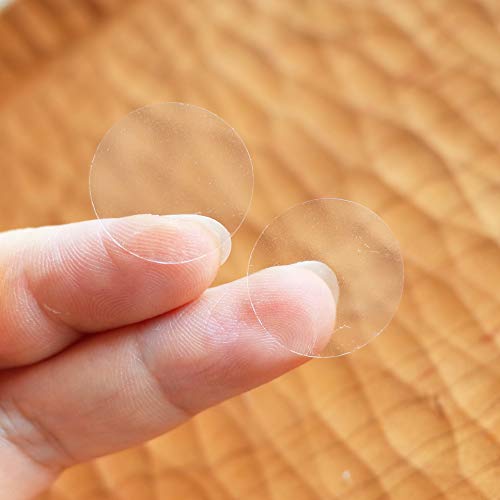 FOIBURELY 500 3/4 Inch Ultra Clear Adhesive Stickers Round Circle Dots Envelope Seals for Mailing Packaging - Image 4