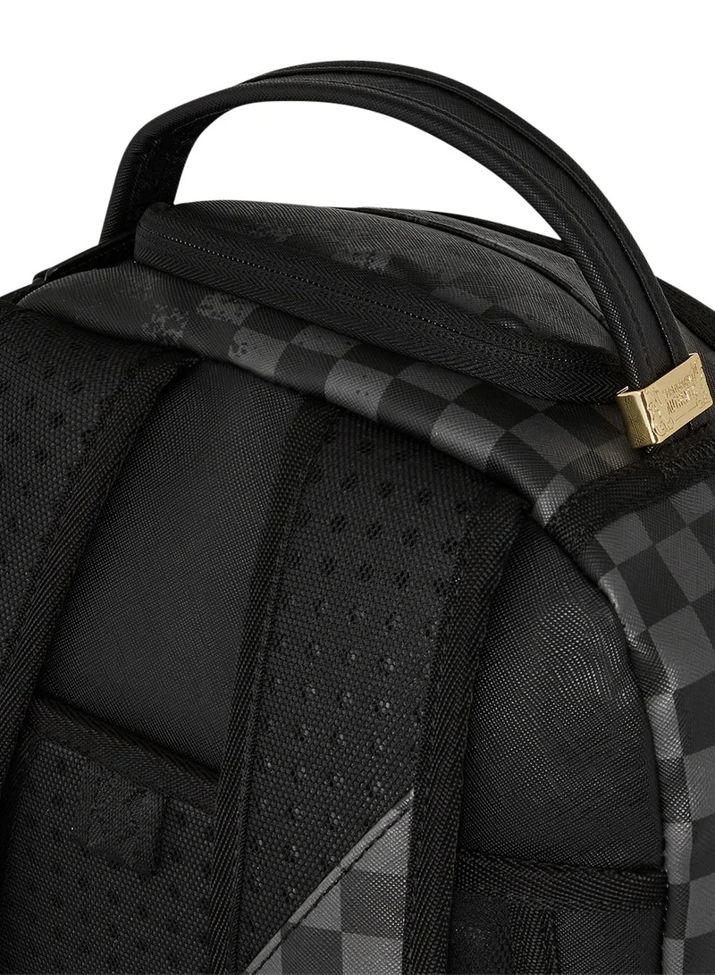 SPRAYGROUND SPRAY SPRITZ GREY CHECK BLACK DLXSV BACKPACK