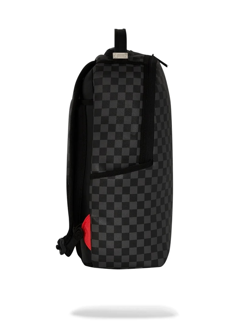 SPRAYGROUND SPRAY SPRITZ GREY CHECK BLACK DLXSV BACKPACK