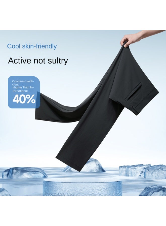 Septwolves Cool & Breathable】summer Business Casual Versatile Trousers With Uv Protection And Four-way Stretch - Image 4