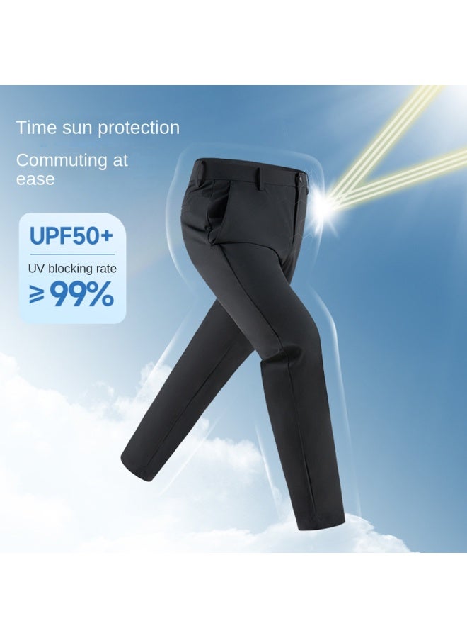 Septwolves Cool & Breathable】summer Business Casual Versatile Trousers With Uv Protection And Four-way Stretch - Image 5