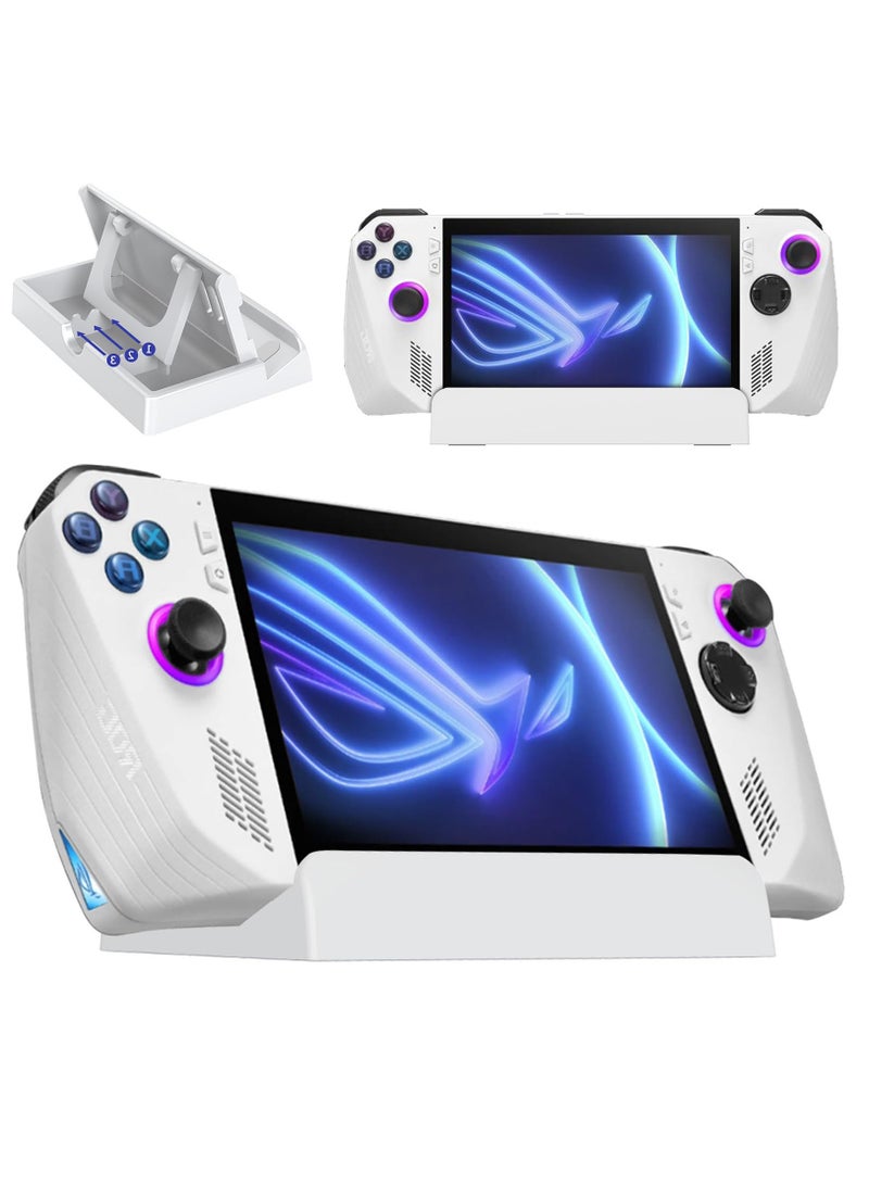 Compatible For ROG Ally Kickstand, MultiAngle Adjustable Asus Ally Kickstand With AntiSlip Pads Foldable And Portable Stand Base For Asus ROG Ally Handheld 2023 Accessories, White - Image 1