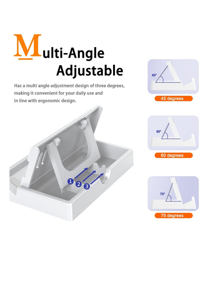 Compatible For ROG Ally Kickstand, MultiAngle Adjustable Asus Ally Kickstand With AntiSlip Pads Foldable And Portable Stand Base For Asus ROG Ally Handheld 2023 Accessories, White - Image 2