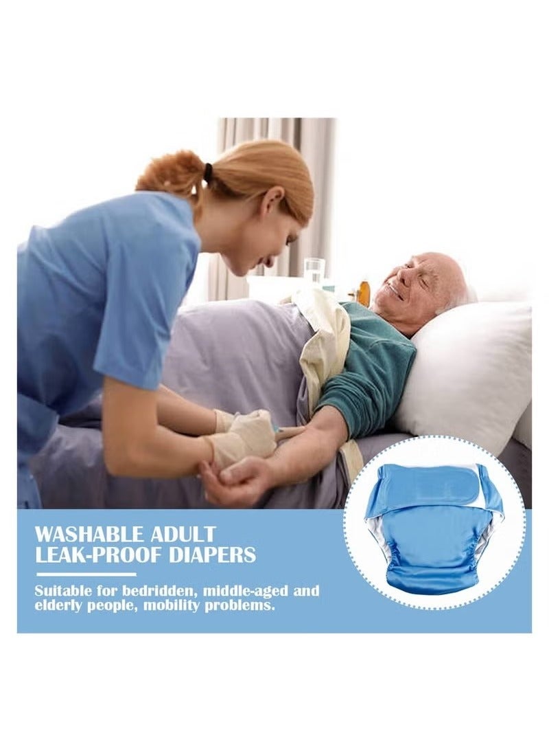 Realfrog Reusable Cloth Diaper Adjustable and Waterproof Elderly Incontinence Protection Nappies Underwear with Maximum Absorbency for Incontinence Care Elderly Pregnant Disabled  - Image 4