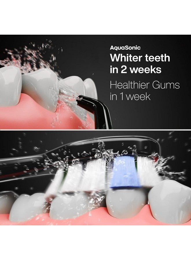 أكوا سونيك مركز أكواسونيك لطب الأسنان المنزلي برو - تنظيف الأسنان بالفرشاة والخيط أصبح أسهل - فرشاة أسنان كهربائية وخيط تنظيف مائي - أسنان أكثر بياضًا ولثة أكثر صحة - سلسلة بلاك برو+جهاز ري فموي - Image 5