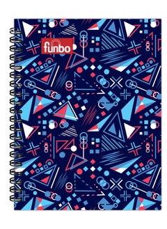 Funbo A4 Size Single Line Notebook With Hard Cover 80 Sheets  - Image 1