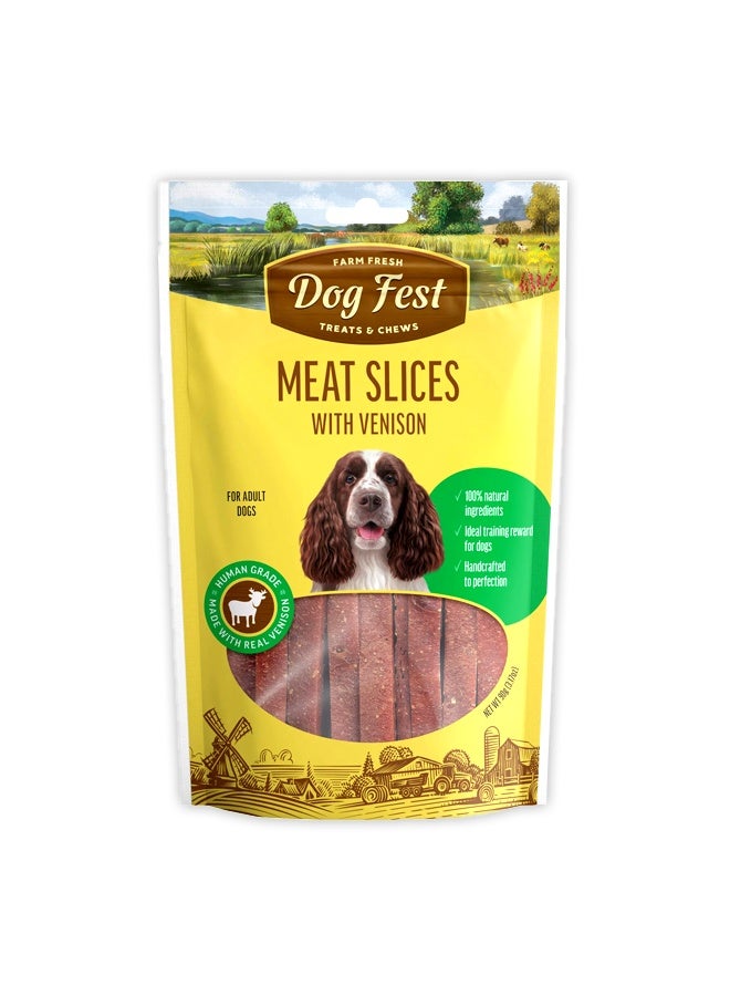Dog Fest Slices With Venison For Adult Dogs - 90G - Image 1