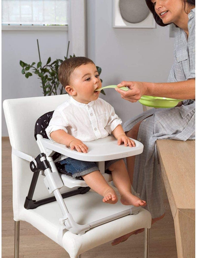 Chicco Chairy, 2-in-1 Booster Seat and First Chair with 4-Height Adjustments & Safety Belt, For Babies 0m+, (Sweetdog, Black & White) - Image 2