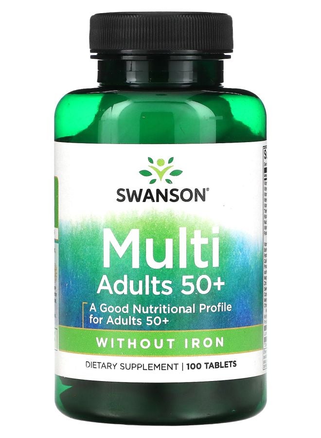 متعدد البالغين 50+ 100 قرص