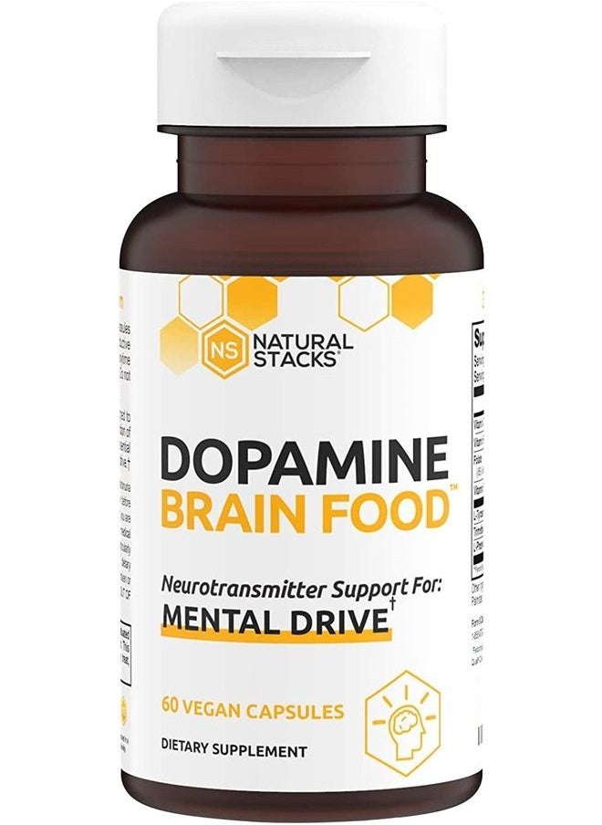 Dopamine Focus Supplement & Memory Supplement for Brain w/ L-Tyrosine - Promotes Mental Drive, Clarity & Focus - Natural Dopamine Supplements & Mood Support Supplement, 60 Vegan Capsule - pzsku/ZE3E65B91F2040774DC14Z/45/_/1689270810/d40071b2-2915-479c-9118-0b1a815b740e