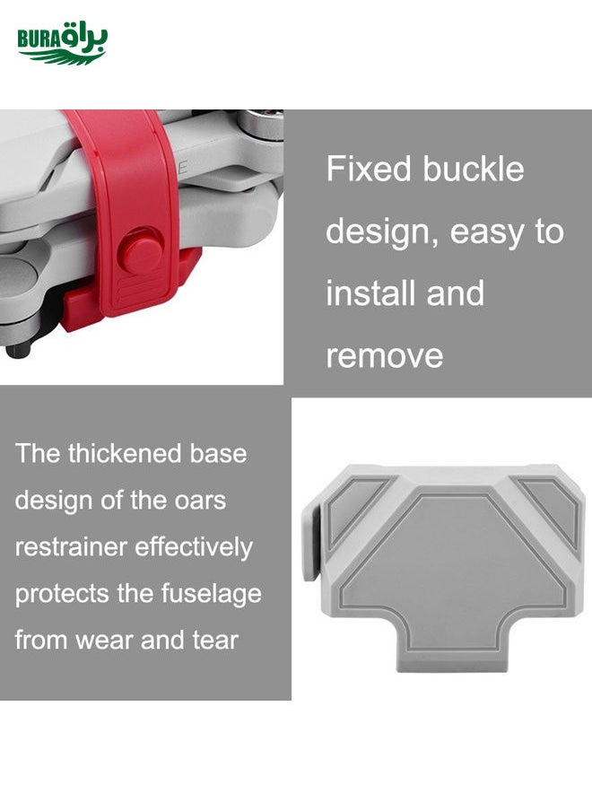 BRDRC DJI-8936 For DJI Mavic Mini / Mini 2 / Mini SE Beam Paddle Device Propeller Blade Retainer(Grey)