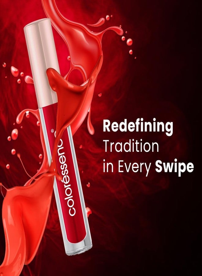 COLORESSENCE Liquid Sindoor, Red, 3ml | Quick Dry | Long Lasting | Sweatproof | Waterproof | Rich Color Highly Pigmented | Sponge Tip Applicator | Easy Application | Lead Free - Image 2