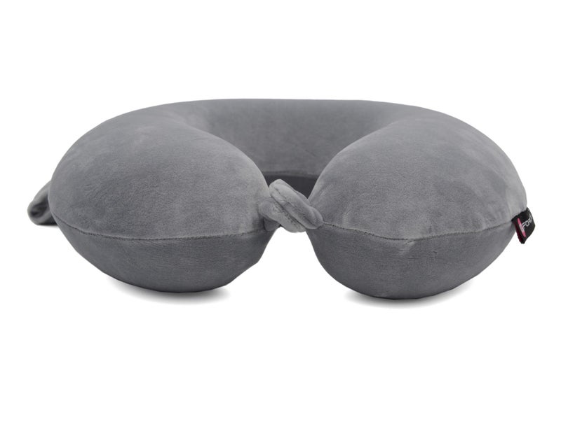 G-Force GForce Imported Memory Foam Travel Neck Pillow (Grey) - Image 4