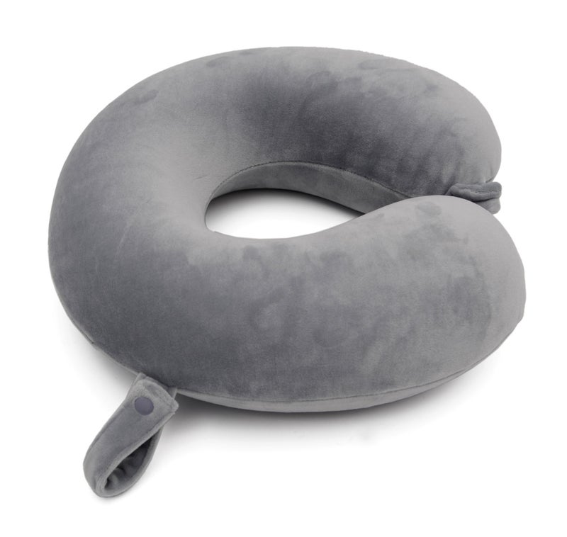 G-Force GForce Imported Memory Foam Travel Neck Pillow (Grey) - Image 3