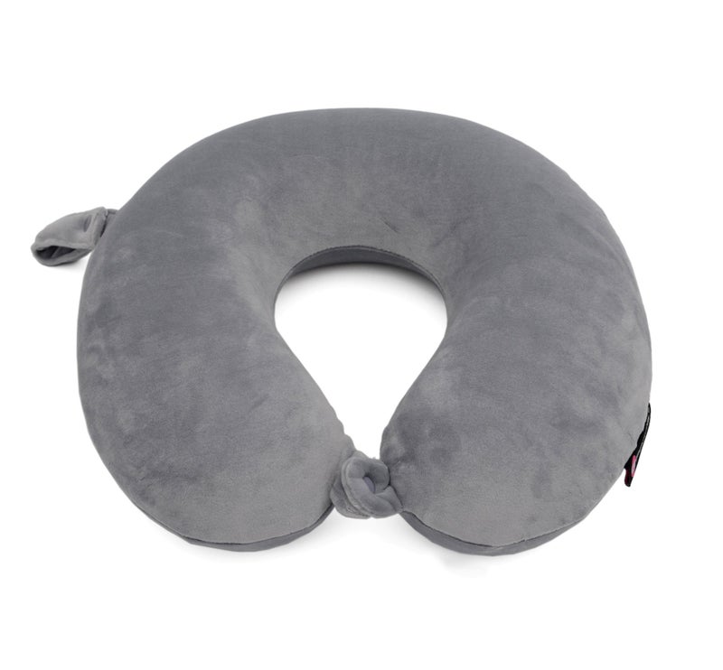 G-Force GForce Imported Memory Foam Travel Neck Pillow (Grey) - Image 1