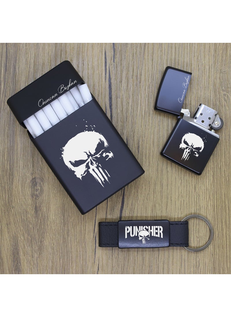 Personalized The Punisher Metal Cigarette Box, Zippo Lighter and Keychain Set - pzsku/ZE3E681D8CA0B26E0B9A9Z/45/_/1725790832/03a118e2-7c53-4156-9711-2e538b007916