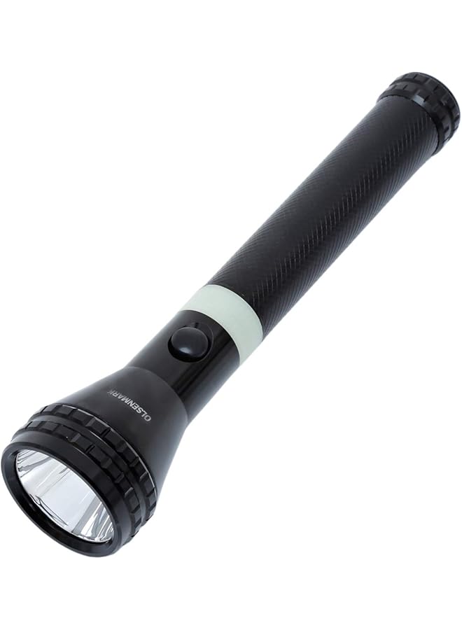 Olsenmark Rechargeable LED Flashlight Super Bright CREE XPE LED Torch Light Built in 2000mAh Battery 2000 Distance Range Powerful Torch for Camping Hiking Trekking Outdoor. - Image 1