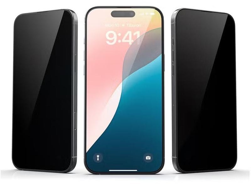 شاشة حمايه ايفون 14برو ما كس (ضد البصمة)والقافه يضمن لك حماية الشاشة من الخدوش والصدمات - Image 1