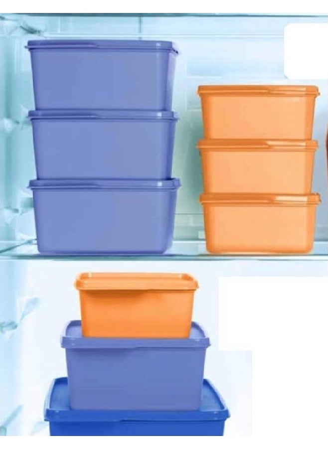 Square Storage Container 4 Pcs Multi-Purpose Box Color Hsgl