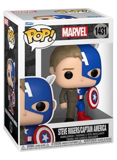 فانكو Funko Pop! Super Heroes: Marvel - Captain America & Steve Rogers (Split) (1431)  - Image 2
