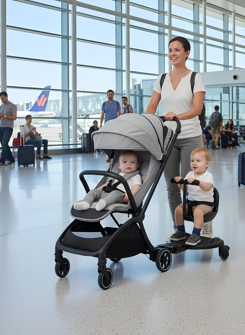 Hamilton Wheeled Board Stroller, Universal Wheeled Board, Buggy Board up to 20KG, Buggy Board with Removable Seat - Easy to Assemble - Image 5