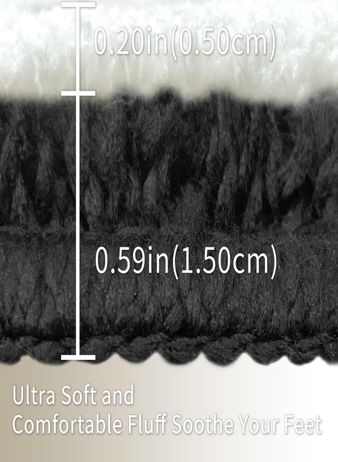 Tititex Luxury Black Rhombus Stars Bathroom Rug, 17"x25" Classic Extra Soft and Absorbent Microfiber Bath Rugs, Non-Slip Plush Shaggy Bath Carpet for Bathroom Floor - Image 3