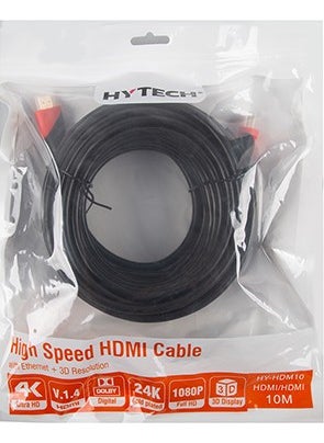 Hytech - HDMI to HDMI 10m Gold Plated 24K 1.4 Ver. 3D High Performance Cable - Image 1
