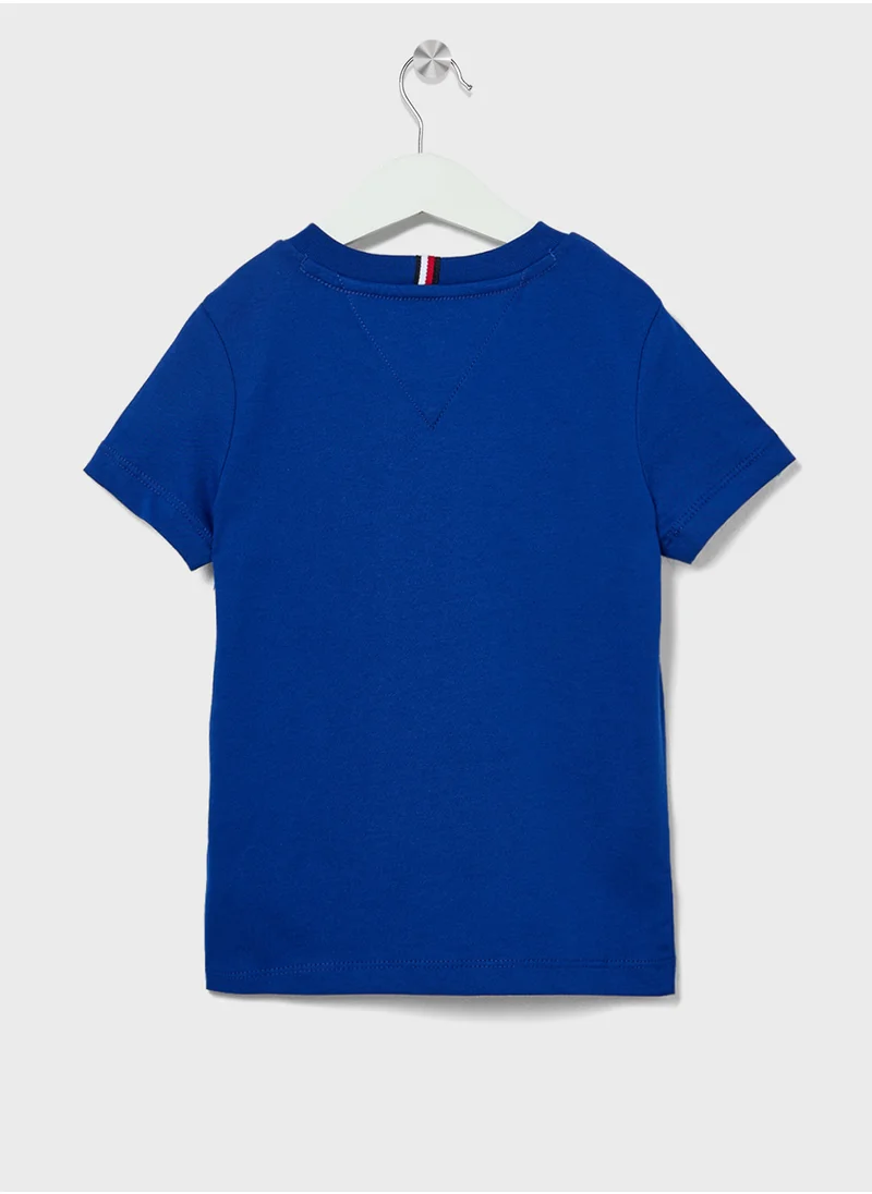 تومي هيلفيغر Kids Monotype 1985 Logo Label Regular T-Shirt