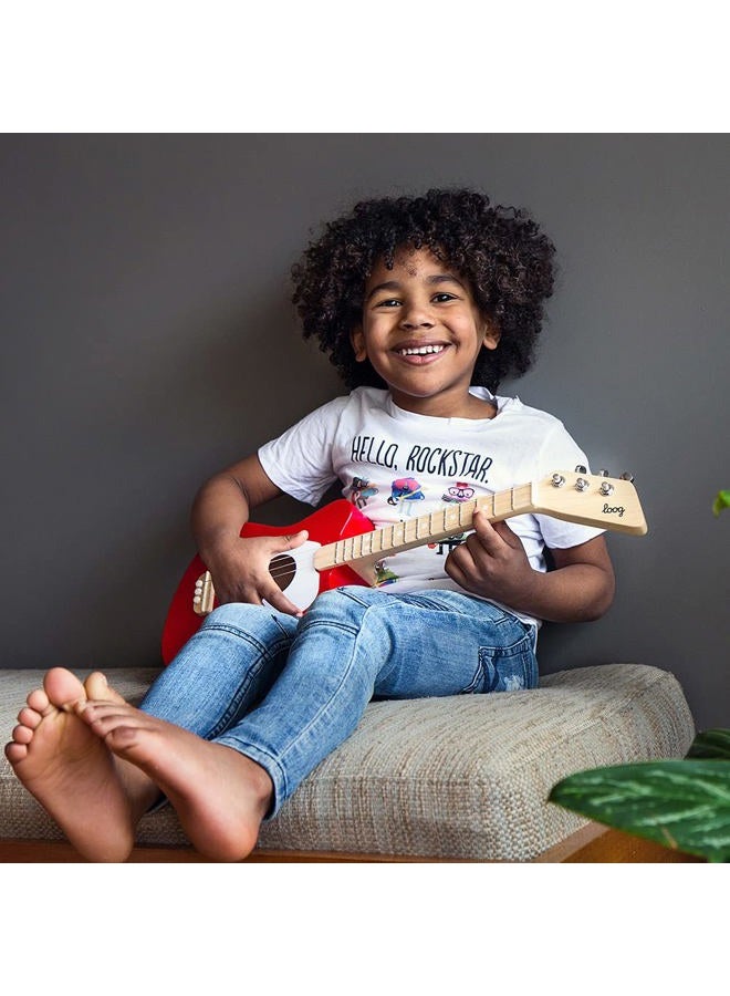 Loog Mini Acoustic kids Guitar for Beginners 3-strings Ages 3+ Learning app and lessons included - Image 4