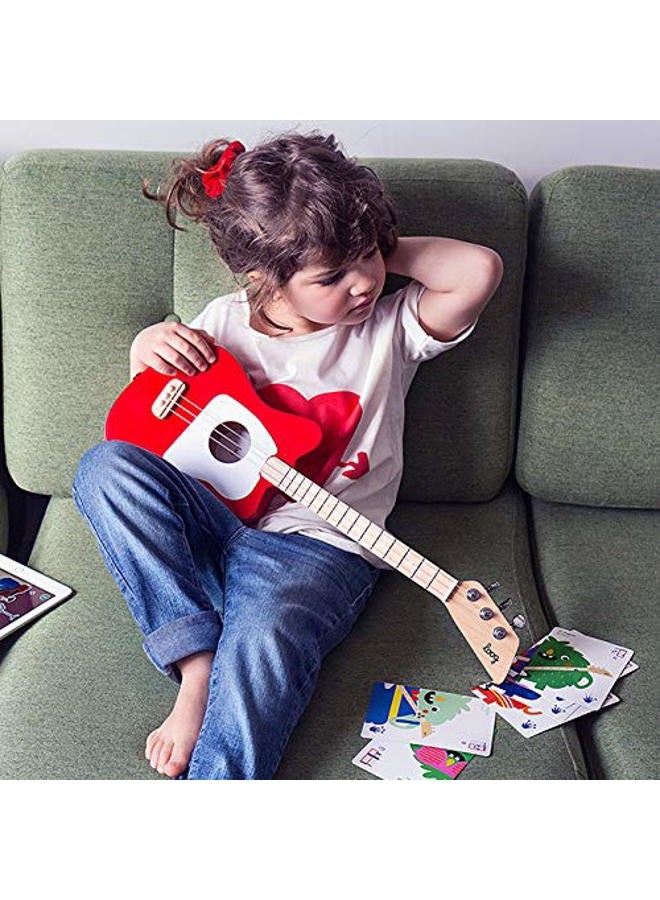 Loog Mini Acoustic kids Guitar for Beginners 3-strings Ages 3+ Learning app and lessons included - Image 3