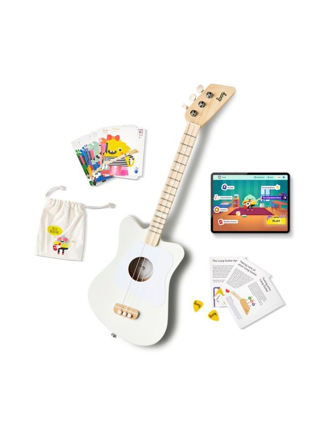 Loog Mini Acoustic kids Guitar for Beginners 3-strings Ages 3+ Learning app and lessons included - Image 1