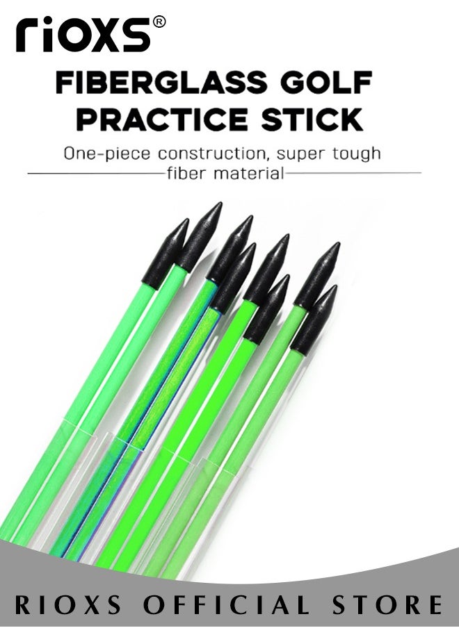 RIOXS - Golf Drill Directional Indicator SticksGolf Orientation Training Sticks 2 Pack 48.8 inch Auxiliary Practice Sticks - Image 1