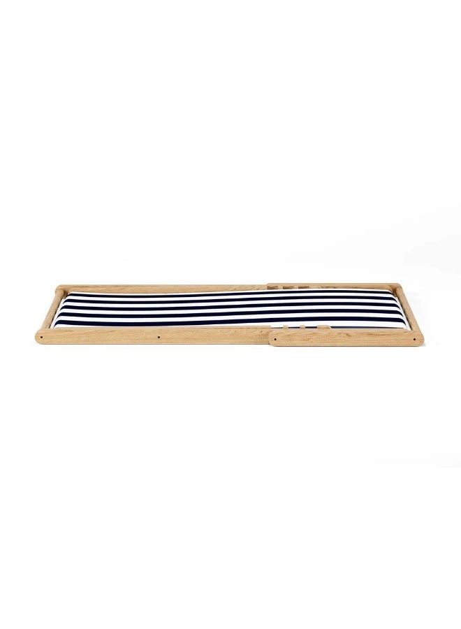 Bean2Go Beach Chair & chaise lounge, Beech wood - Dark blue stripes - Image 2