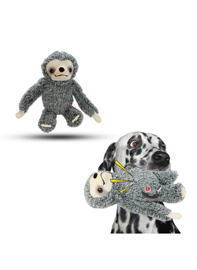 Fun Sloth Dog Toy  Soft, Stuffed, Squeaky, Plush Fabric Toy For Medium And Large Dogs And Puppies, Enrichment For Light Chewers And Cuddlers, 13In