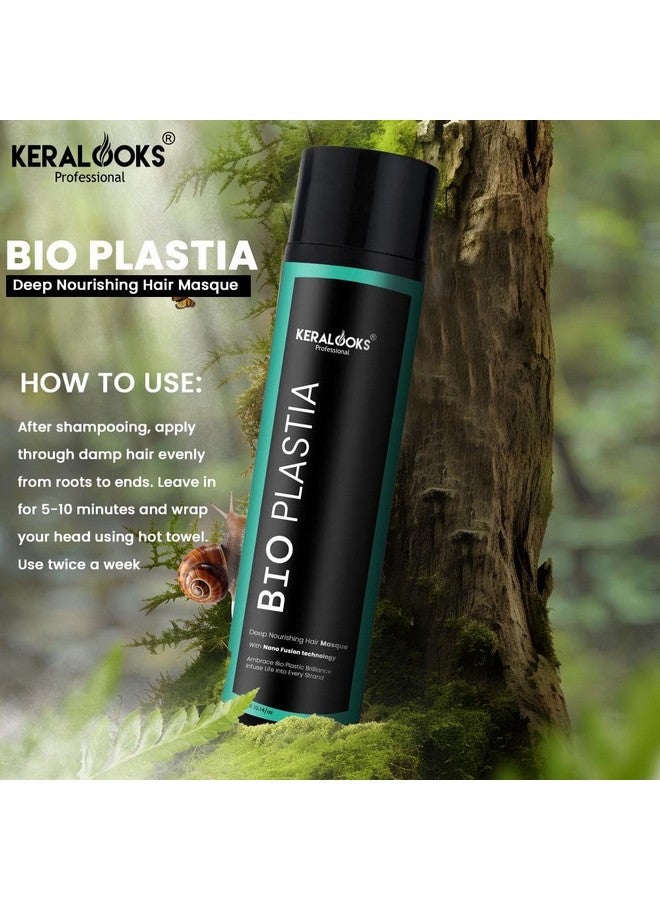 keralooks professional مجموعة شامبو و ماسك كيرالوكس بروفيشينال® خالي من الكبريتات - 300 مل لكل منهما - إصلاح عميق وترطيب للشعر المعالج كيميائياً، الجاف، التالف، والمجعد - علاج مغذي ومرطب - Image 4