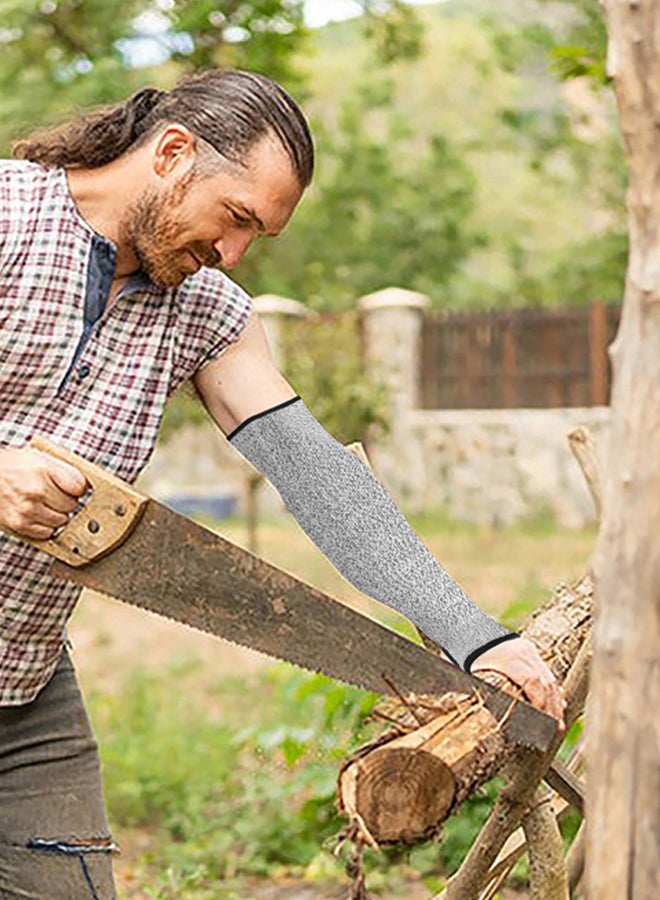 السنيدي واقي ذراع مقاوم للقطع، رصاصي، مقاس 4.5*1.4 سم - Image 2